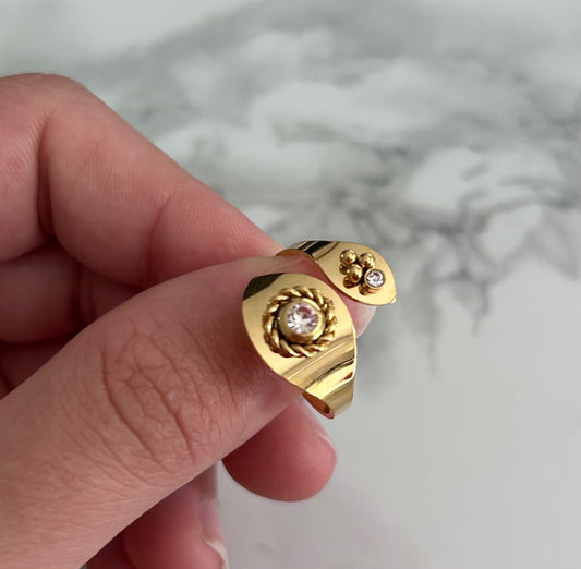 Bague "Léa" dorée
