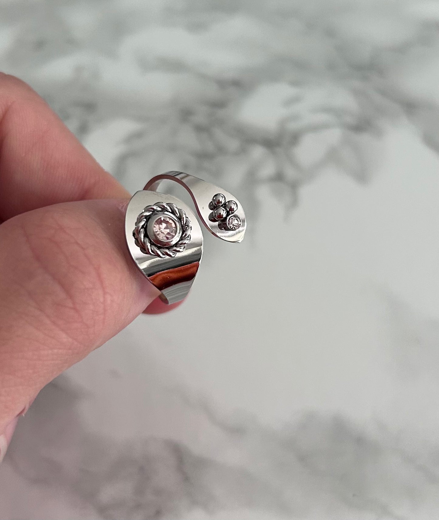 Bague "Léa" argentée