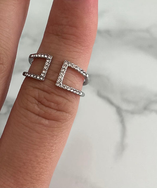 Bague "Laura" argentée