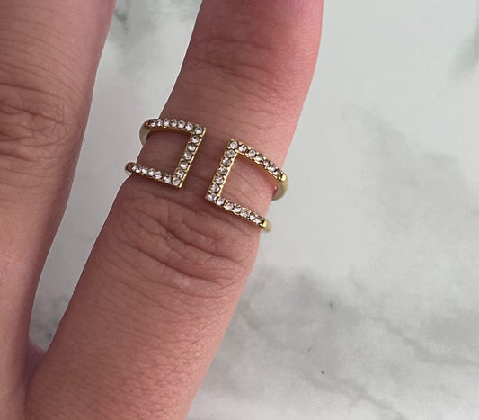 Bague "Laura" dorée