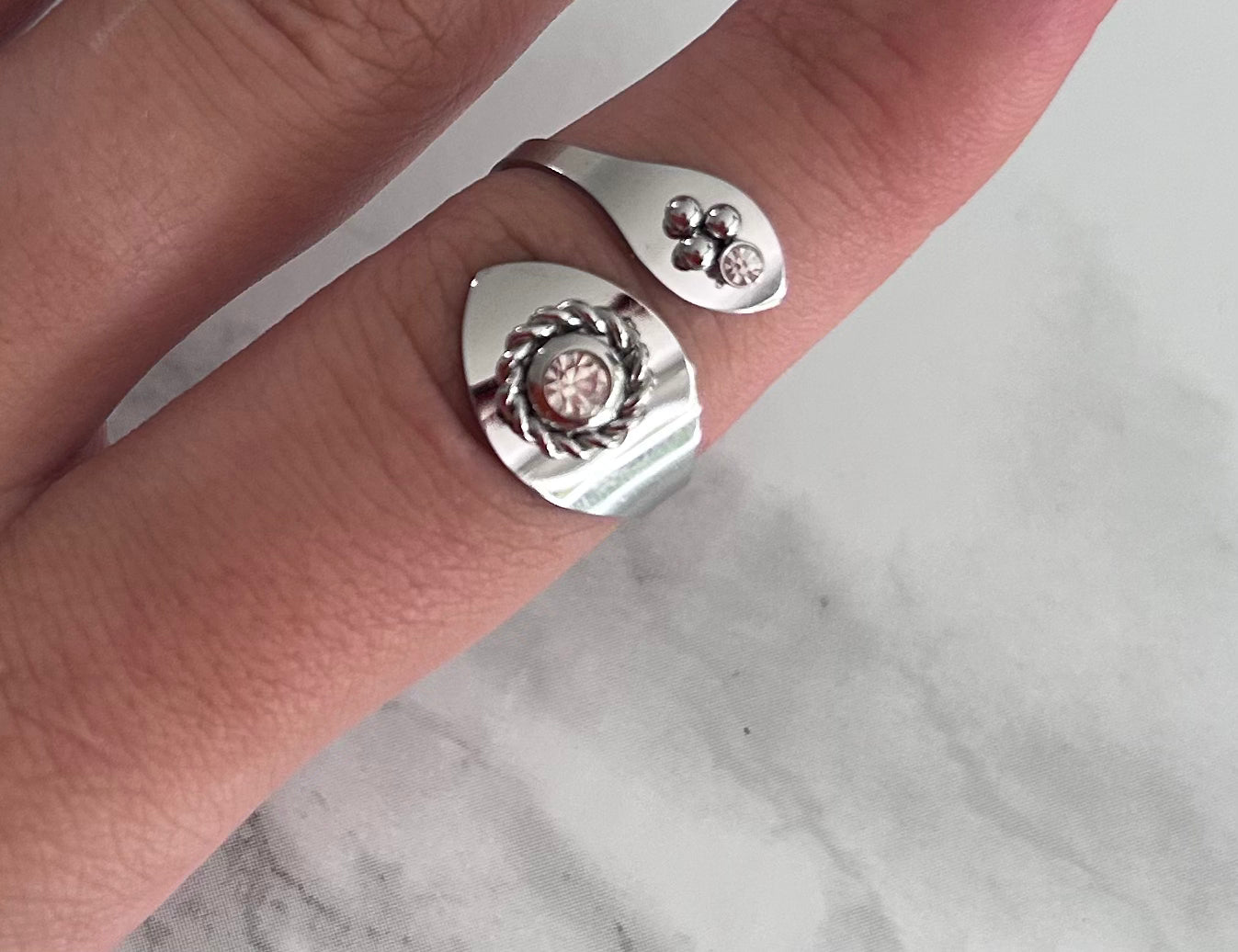 Bague "Léa" argentée