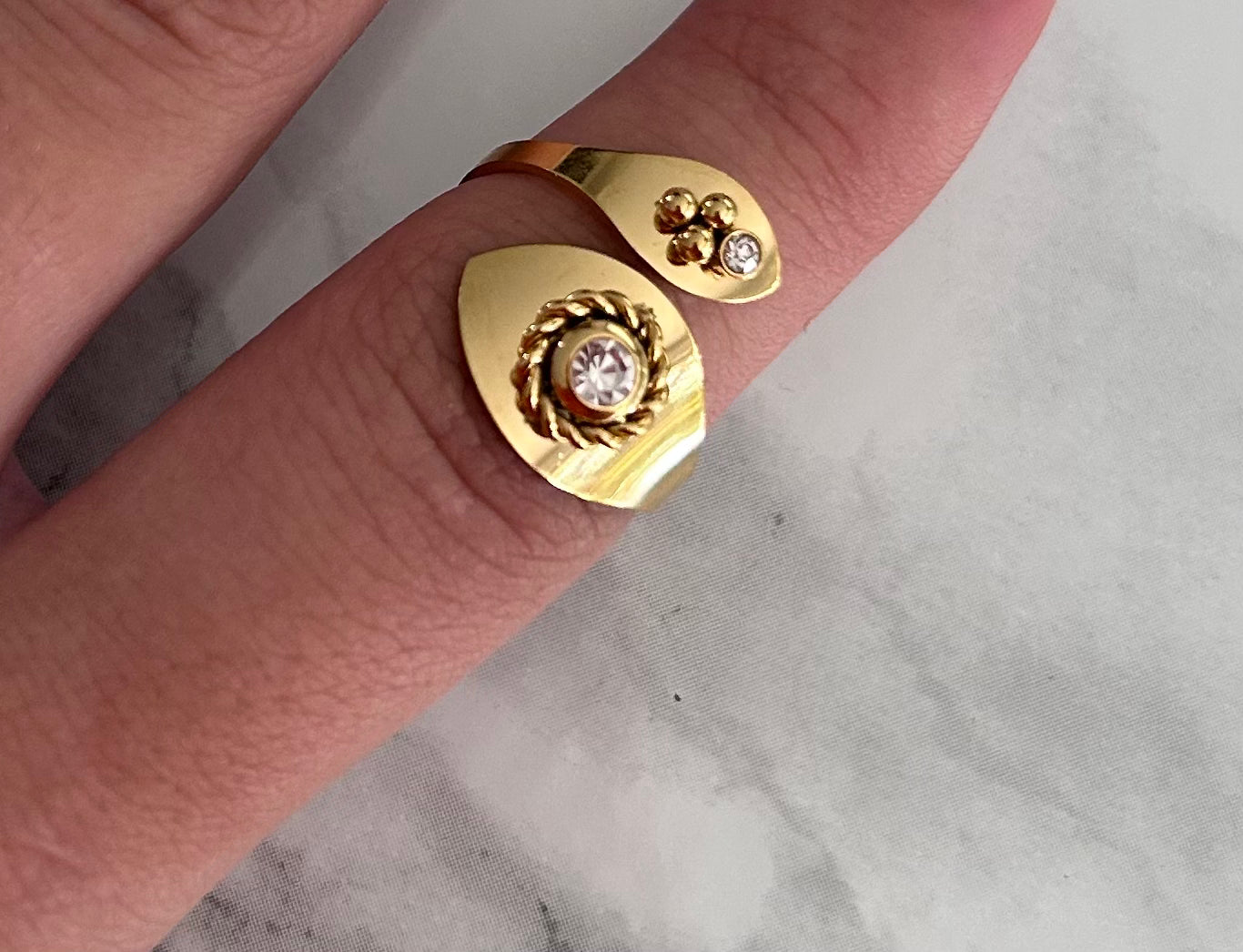 Bague "Léa" dorée