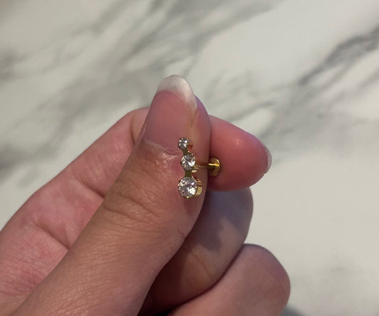 Piercing arc dorée