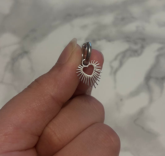 Boucle d'oreille "Louise" argentée