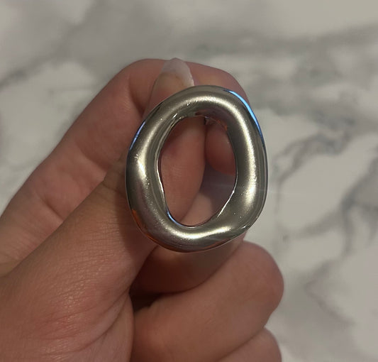 Boucle d'oreille "Léna" argentée